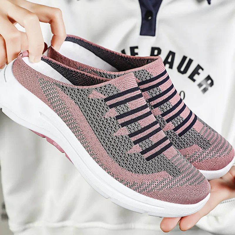 ⏳ Limited time 50% off! 💥Women's Slip-On Open Back Breathable Sneakers（The more you buy, the higher the discount）