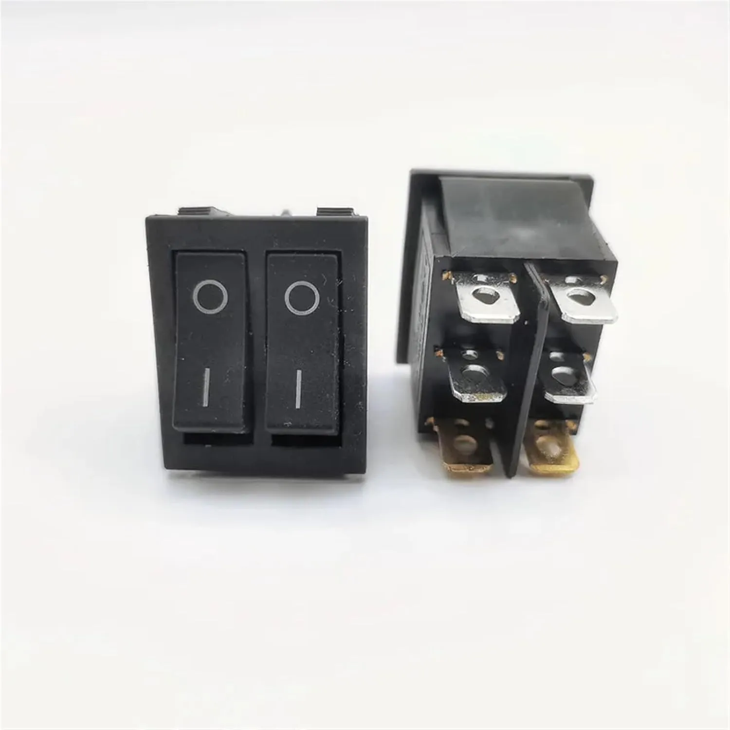 1PCS KCD8 6PIN 16A 250V 20A 125V Double Light Switch Rocker Switch Waterproof ON-Off KCD6 Boat Power Switch(B-2d)