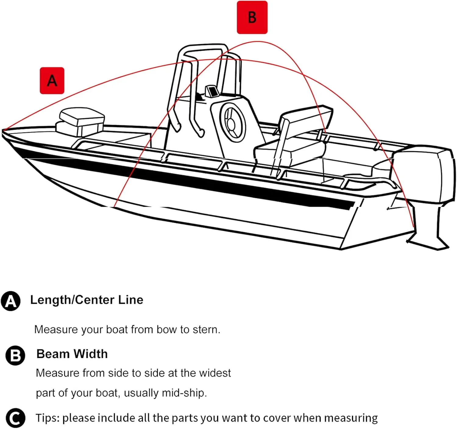 20-22ft Heavy Duty Waterproof Boat Cover 600d Sun Protection Tear-Resistant Large Boat Cover Speedboats, Fishing Ski Boats Towable Boat Cover