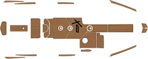 2018-2019 Master Craft X-Star Cockpit bow1/4” 6mm eva Foam Faux Teak Deck Surfing Boat Fishing Boat Motorcycle Hurts crapet Non-Slip mat Marine Floor