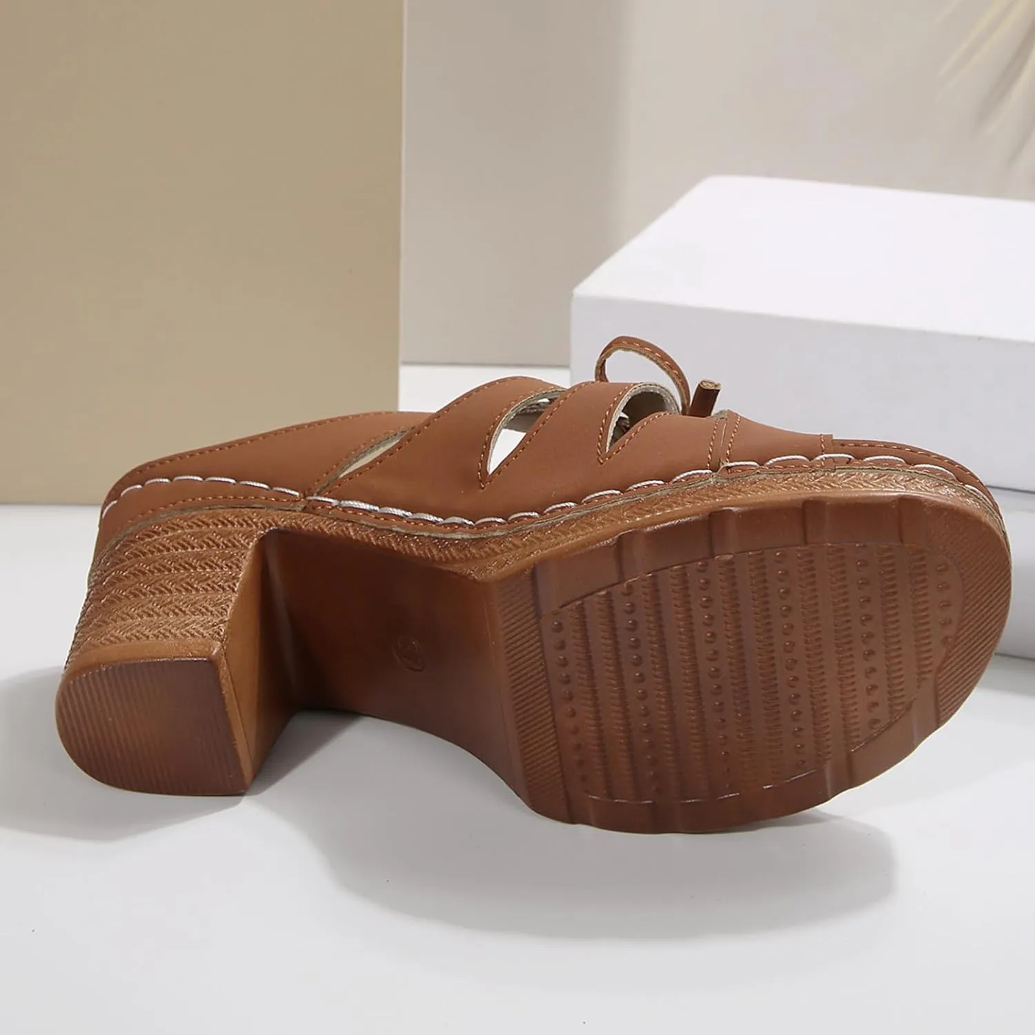 2025 Platform Heels Sandals Women Open Toe - High Block Heel Summer Slides for Party/Casual/Beach Comfortable Slippers Arch Support Heeled Sandal