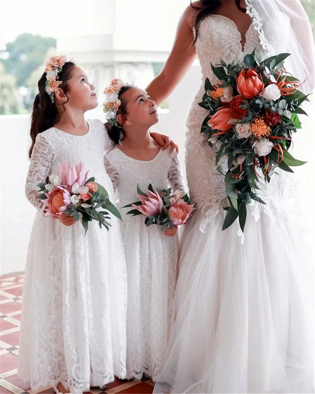 2Bunnies Girl Paisley Lace Back A-Line Straight Tutu Tulle Party Flower Girl Dress