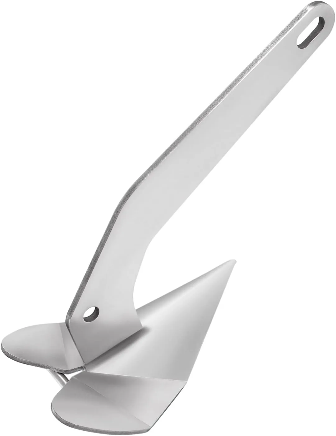 316 Stainless Steel Boat Anchor, 10Lbs Delta Anchor Wing Style Anchor Heavy Duty Triangular Anchor Marine Anchors for Boats Small Yacht Boat Anchor 316 Stainless Steel Triangle Plow Anchor 10Lbs