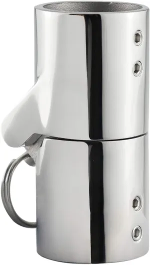 316SS Marine Grade Boat Pipe Connector, Stainless Steel Folding Swivel Coupling Tube Pipe Connector Boat Hardware Fitting For (32mm)1-1/4inch tube