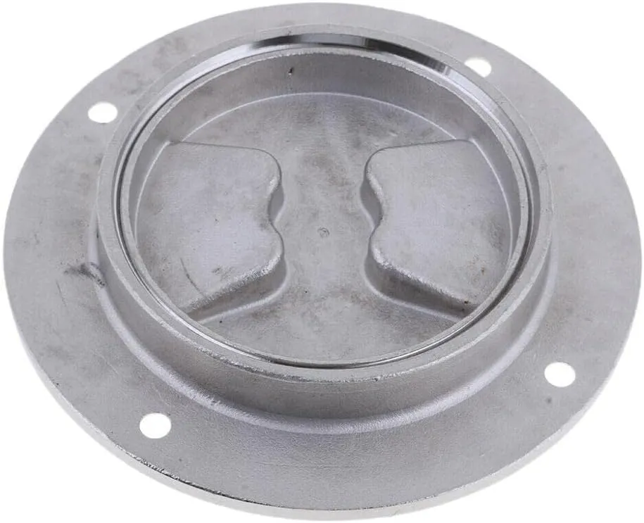 3.3"(107mm) /4.3"(107mm) Boat 316 Stainless Steel Screw-in (Out) Deck Plate Waterproof/Access Cover/Deck Plate/Hatch Cover,Marine Hardware Fittings with Fasterners