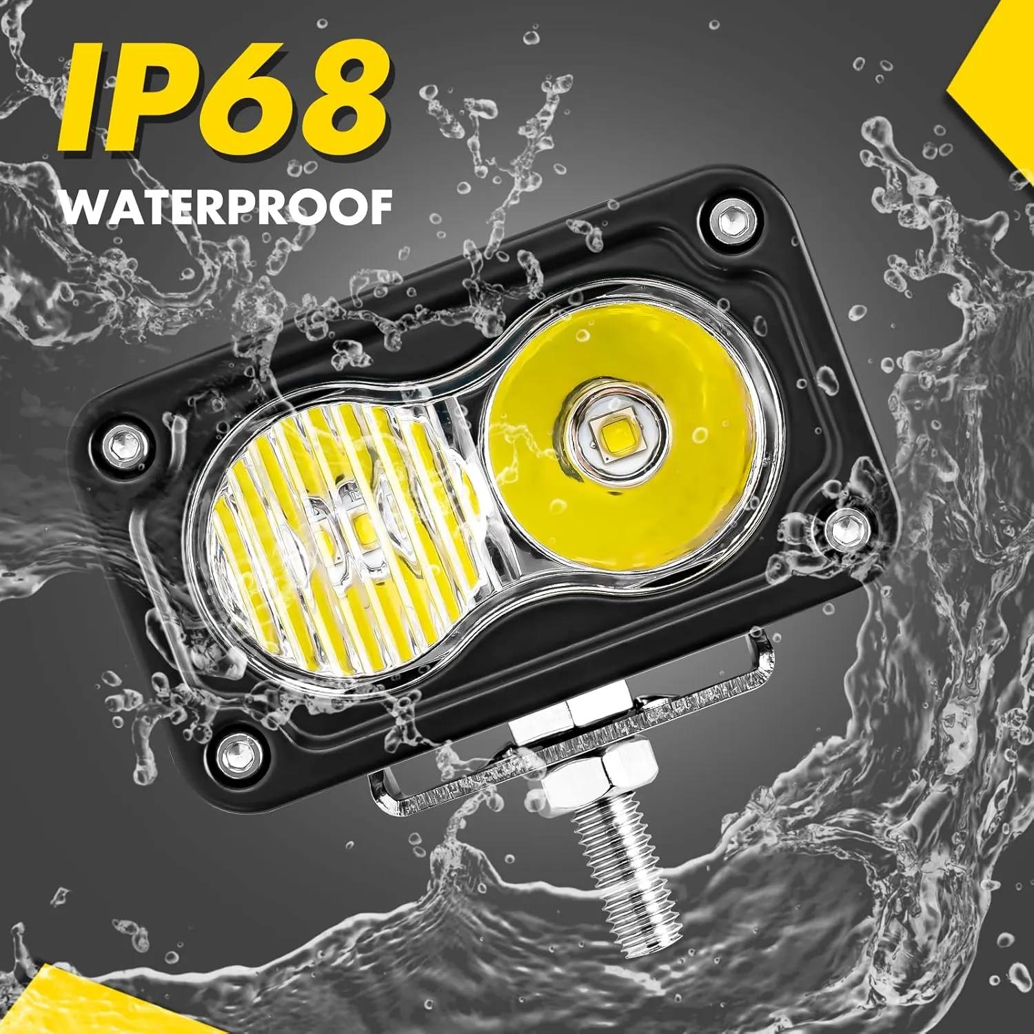 3Inch Motorcycle Led Pods, 2PCS CREE Fog Lights Pods 40W Off Road Ditch Lights Combo Beam Driving Auxiliary Light LED Bumper Light for Truck ATV UTV SUV Motorcycle Boat