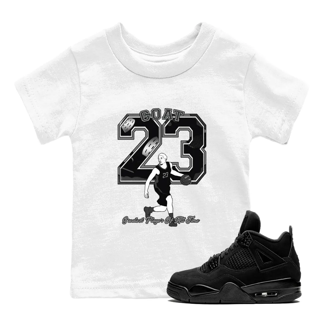 4 Goat Percentage-based sale Cat Sneaker Air Jordan Player Kids Black Limited stock - Tees SNRT