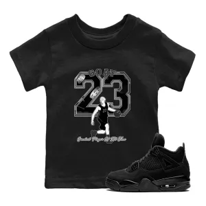 4 Goat Percentage-based sale Cat Sneaker Air Jordan Player Kids Black Limited stock - Tees SNRT