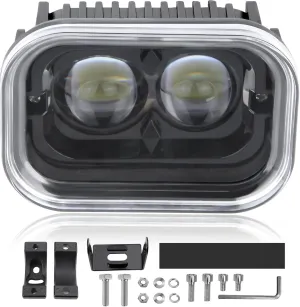 4 Inch Universal LED Driving Light Bar - White Hi/Lo Beam for Motorcycle, ATV, Truck, E-Bike (1 Piece)