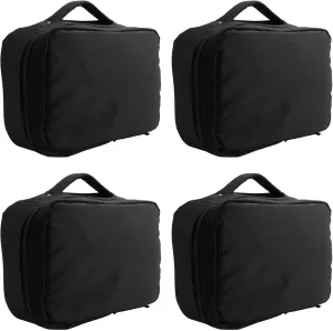 4X Universal Remote Control Storage Bag Transmitter Handbag Case Box for 1/8 1/10 RC Car Boat Tank Crawler TRX4 SCX10, black, 750148250