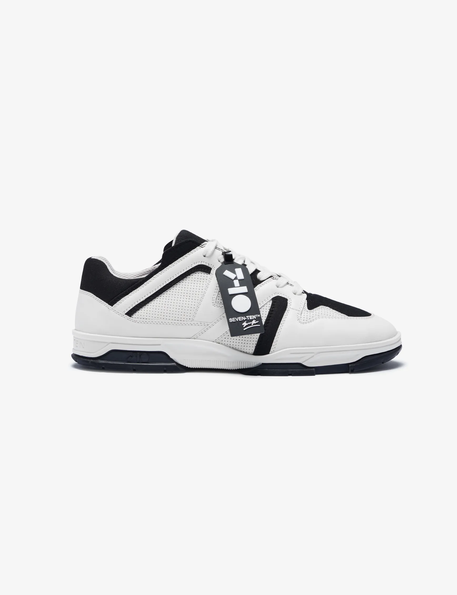 731 Black & White Dice Low-Top Sneakers