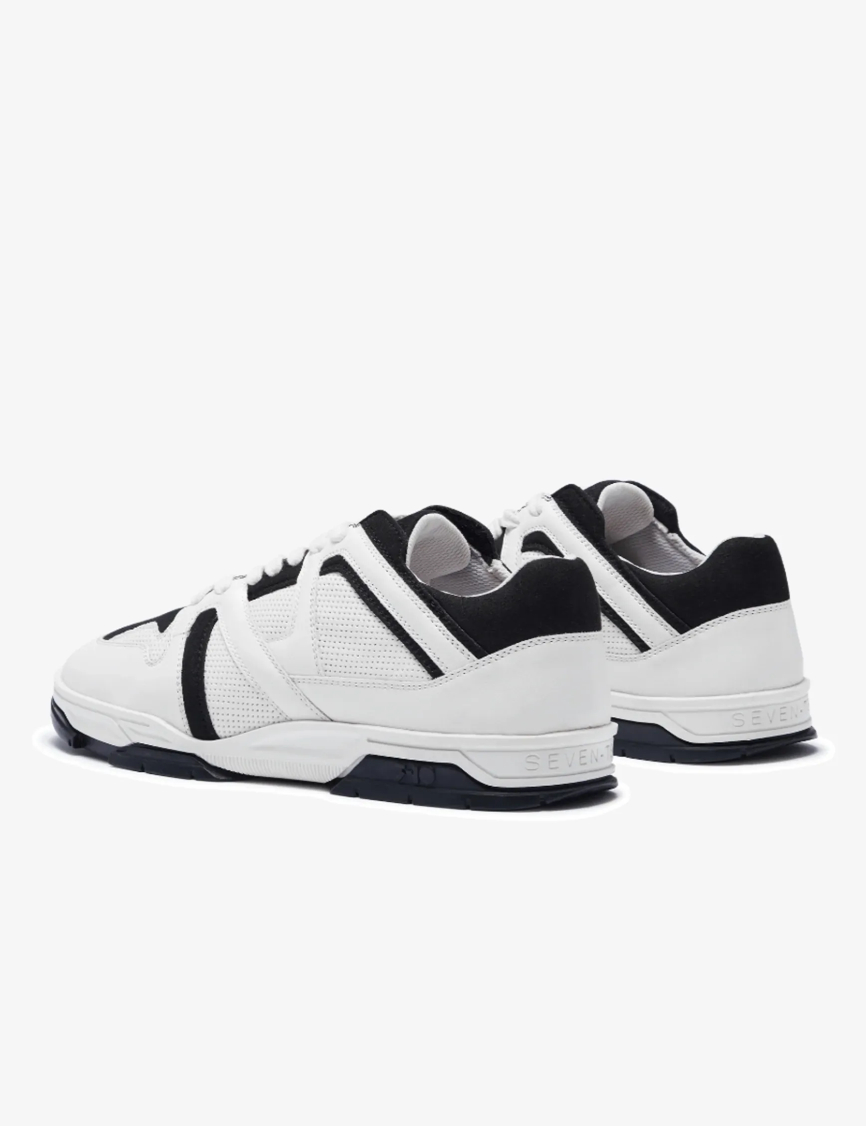 731 Black & White Dice Low-Top Sneakers