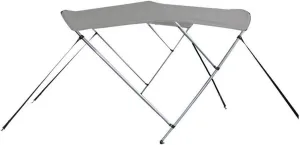 7.6 oz Gray 3 Bow Round Tube Boat Bimini TOP Sunshade Compatible for STACER 429 Outlaw SC 2013-2017