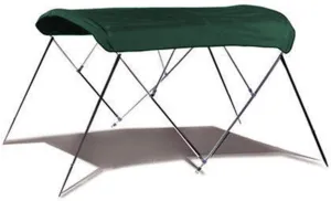 7.6 oz Green 4 Bow Round Tube Boat Bimini TOP Sunshade Compatible for Tahoe Alpine Fish 1822 All Years