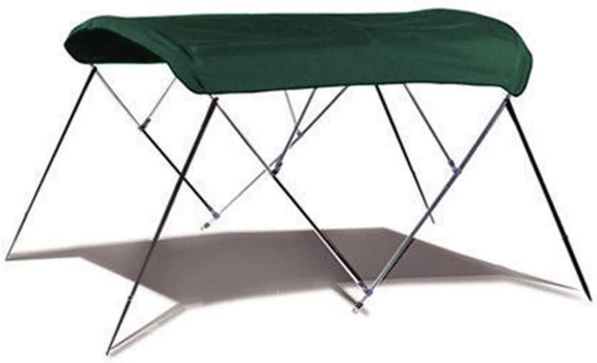 7.6 oz Green 4 Bow Round Tube Boat Bimini TOP Sunshade Compatible for Tahoe Alpine Fish 1822 All Years