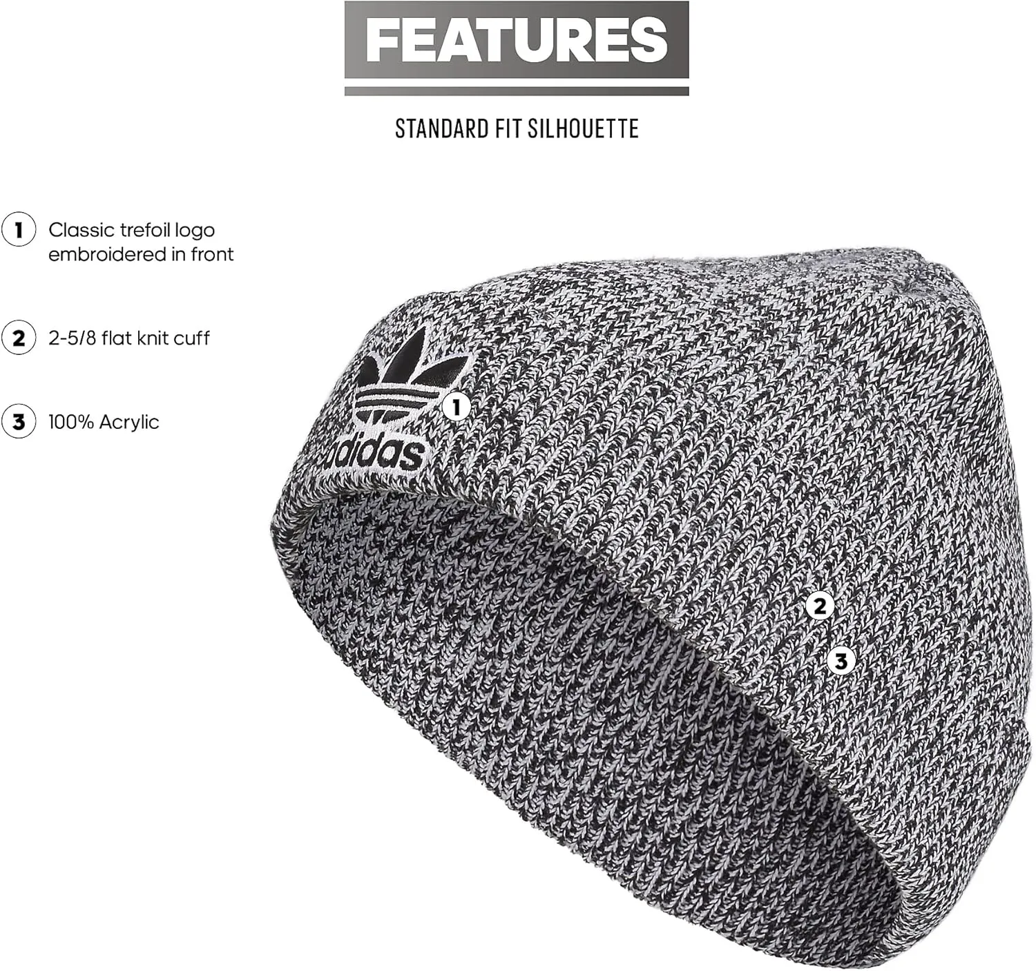 adidas Originals Men's Trefoil Beanie-Older Model