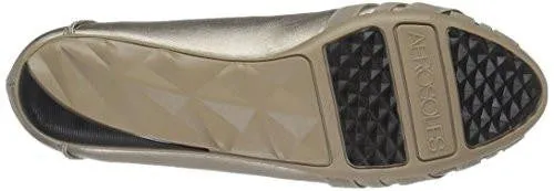 Aerosoles Spin Cycle Ballet Flat Soft Gold Combo 5 M Us
