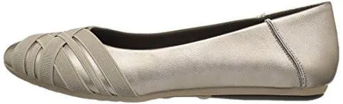 Aerosoles Spin Cycle Ballet Flat Soft Gold Combo 5 M Us