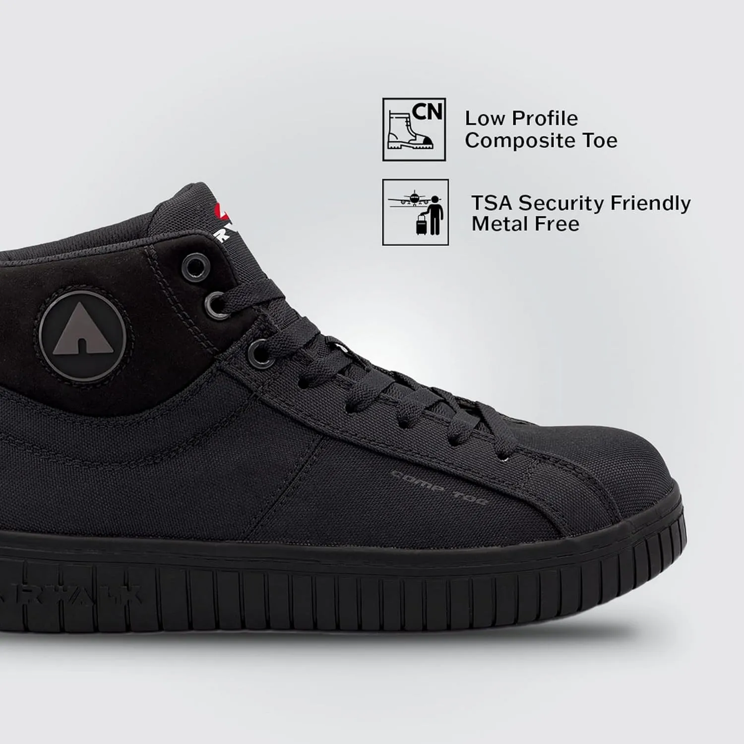 Airwalk Deuce Composite Toe Shoes for Men - Lightweight Work Safety Sneakers - Non-Slip, Electrical Hazard Resistant