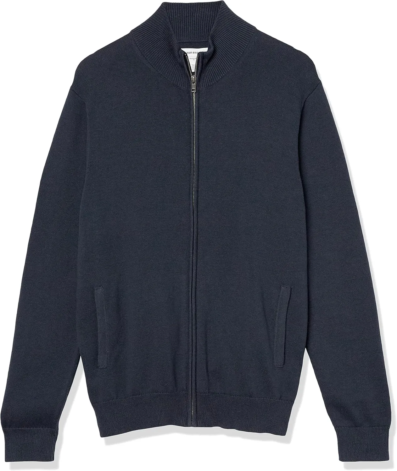 Amazon Essentials Men's Full-Zip Cotton Sweater