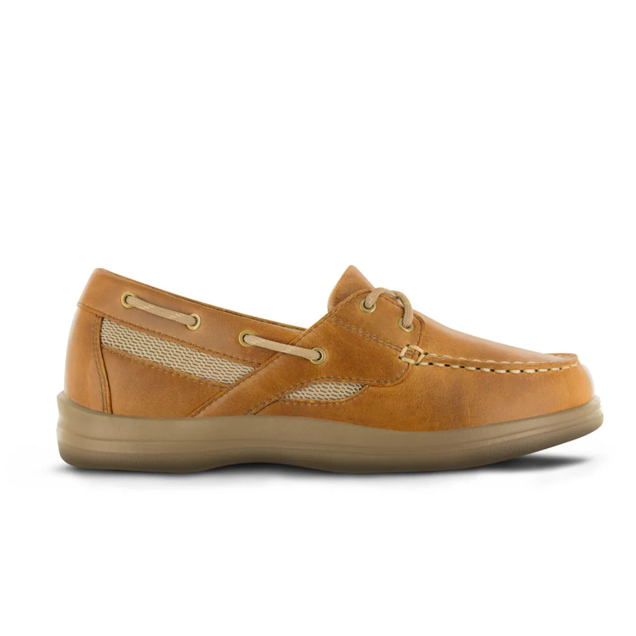 Apexfoot Women's Boat Shoe Petals Sydney - Camel -  Medium (B)