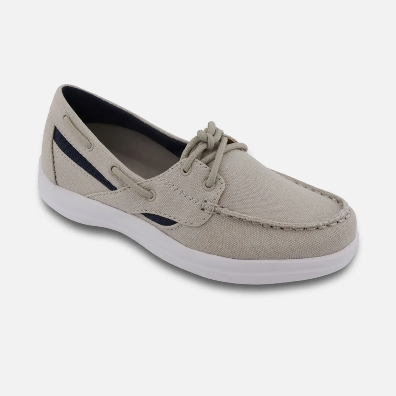 Apexfoot Women's Boat Shoe Petals Sydney - Tan - Wide (D)