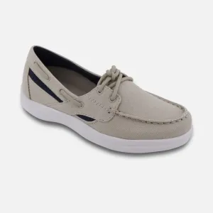 Apexfoot Women's Boat Shoe Petals Sydney - Tan - X-Wide (2E)