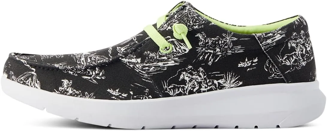 ARIAT Mens Hilo Washed Grey Denim Casual Shoe