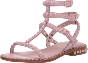 Ash Play Bis Tonal-Studded Flat Sandal for Women, Chic Open-Toe Design, Comfortable Footbed, Durable Sole, Ideal for Casual Outfits