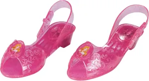 Aurora Light Up Shoes, Official Disney Princess Light-Up Costume Shoes with Aurora Emblem, Kids Size 11/12 Medium