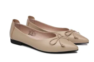 Australian Shepherd Leather Ballet Flats Women Paulina