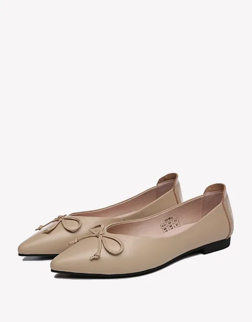 Australian Shepherd Leather Ballet Flats Women Paulina