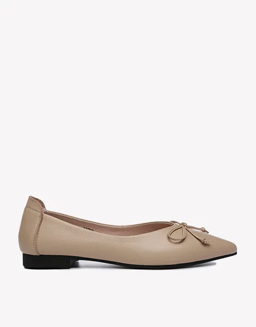 Australian Shepherd Leather Ballet Flats Women Paulina