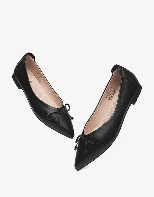 Australian Shepherd Leather Ballet Flats Women Paulina