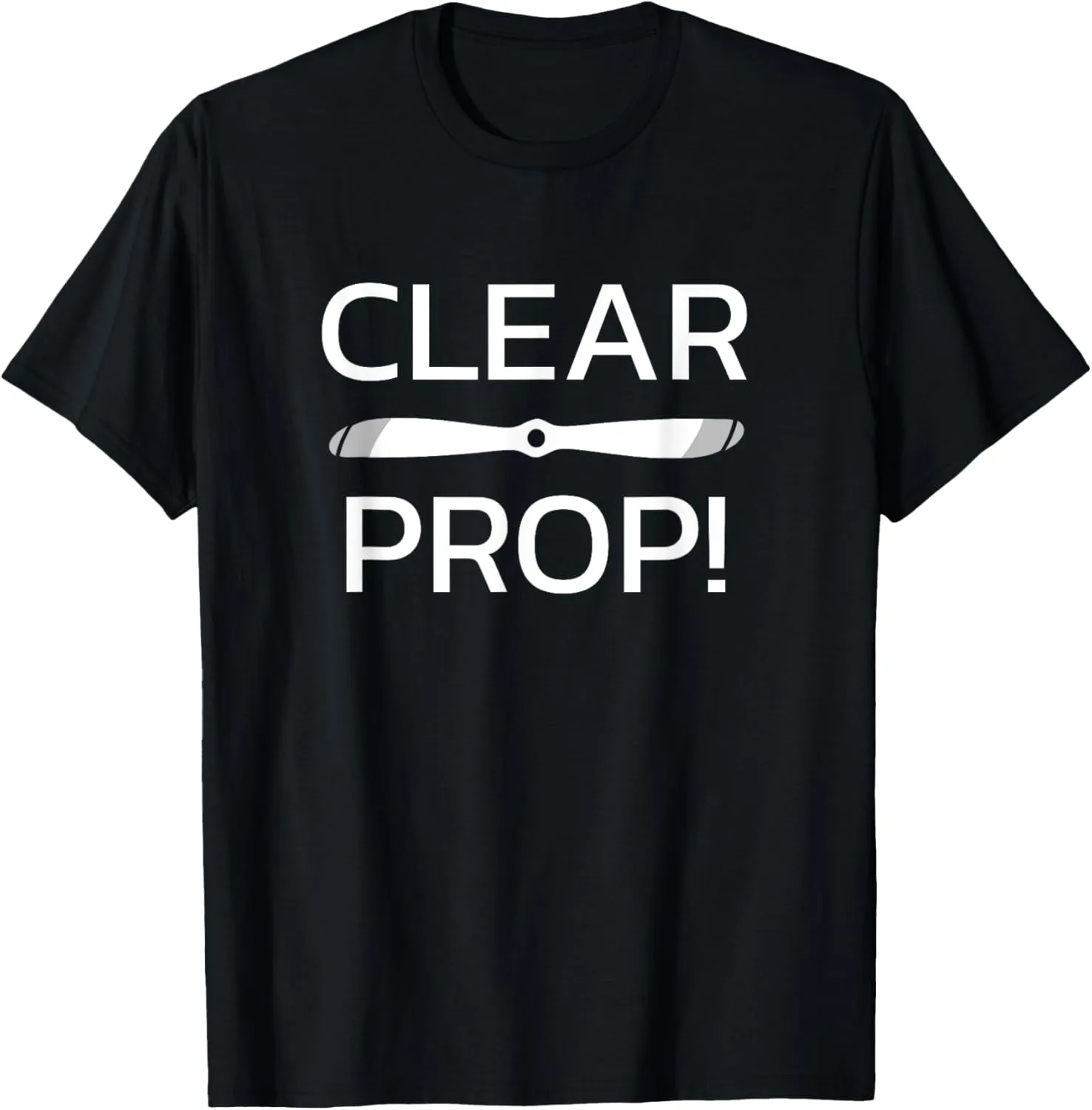 Aviation Pilot Airplane Clear Prop T-Shirt