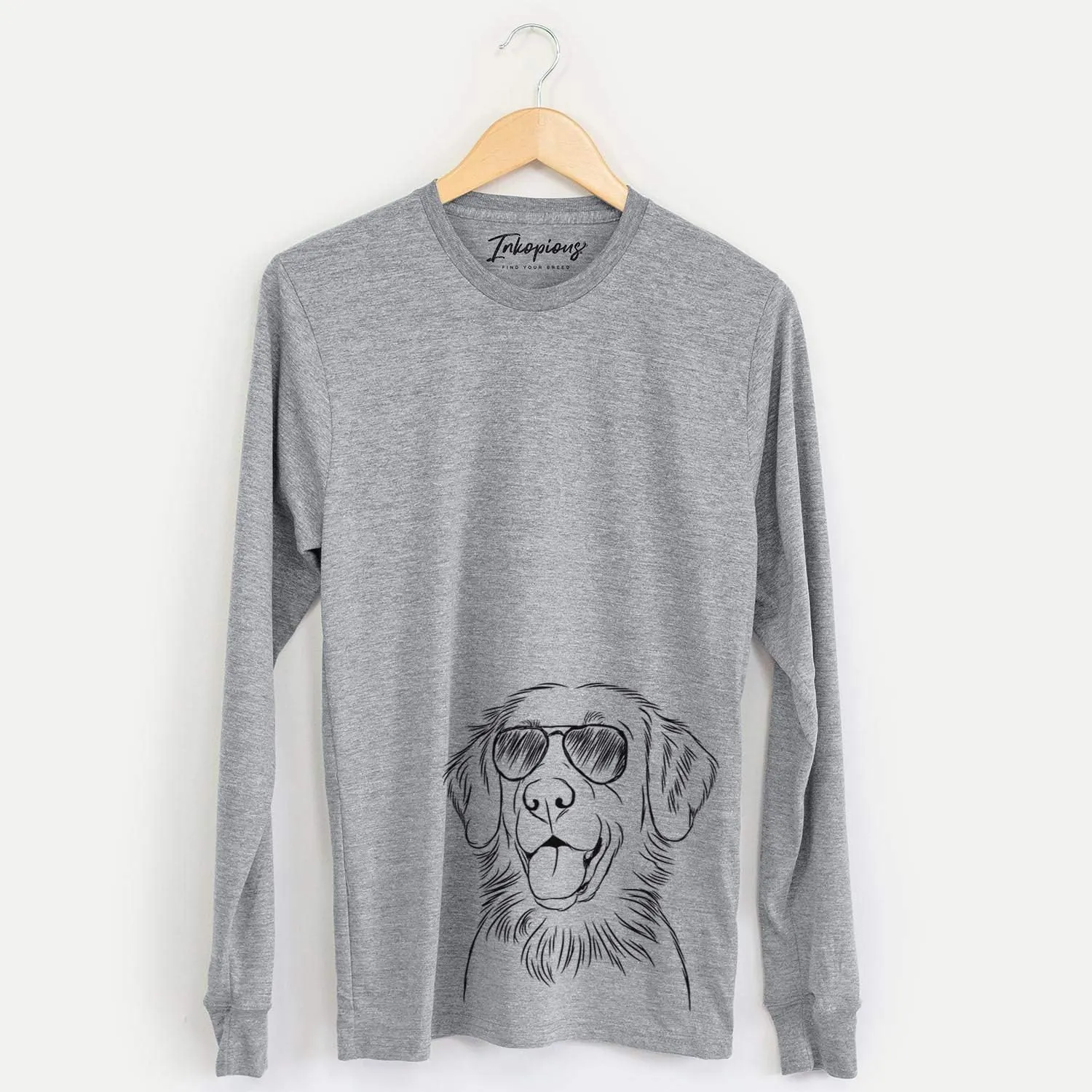 Aviator Raisin The Flat-Coated Retriever Dog Triblend T-Shirt