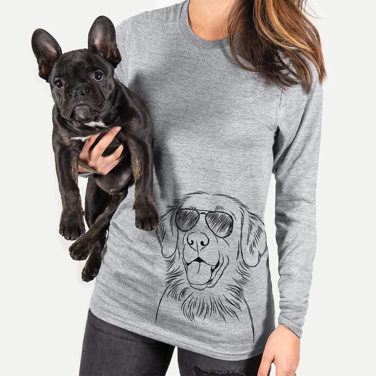 Aviator Raisin The Flat-Coated Retriever Dog Triblend T-Shirt