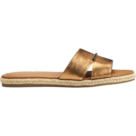 Back Slip Aerosoles Sandal Slide on Cost-effective Mule Women's All-inclusive selection Bronze Metallic Flat Drop