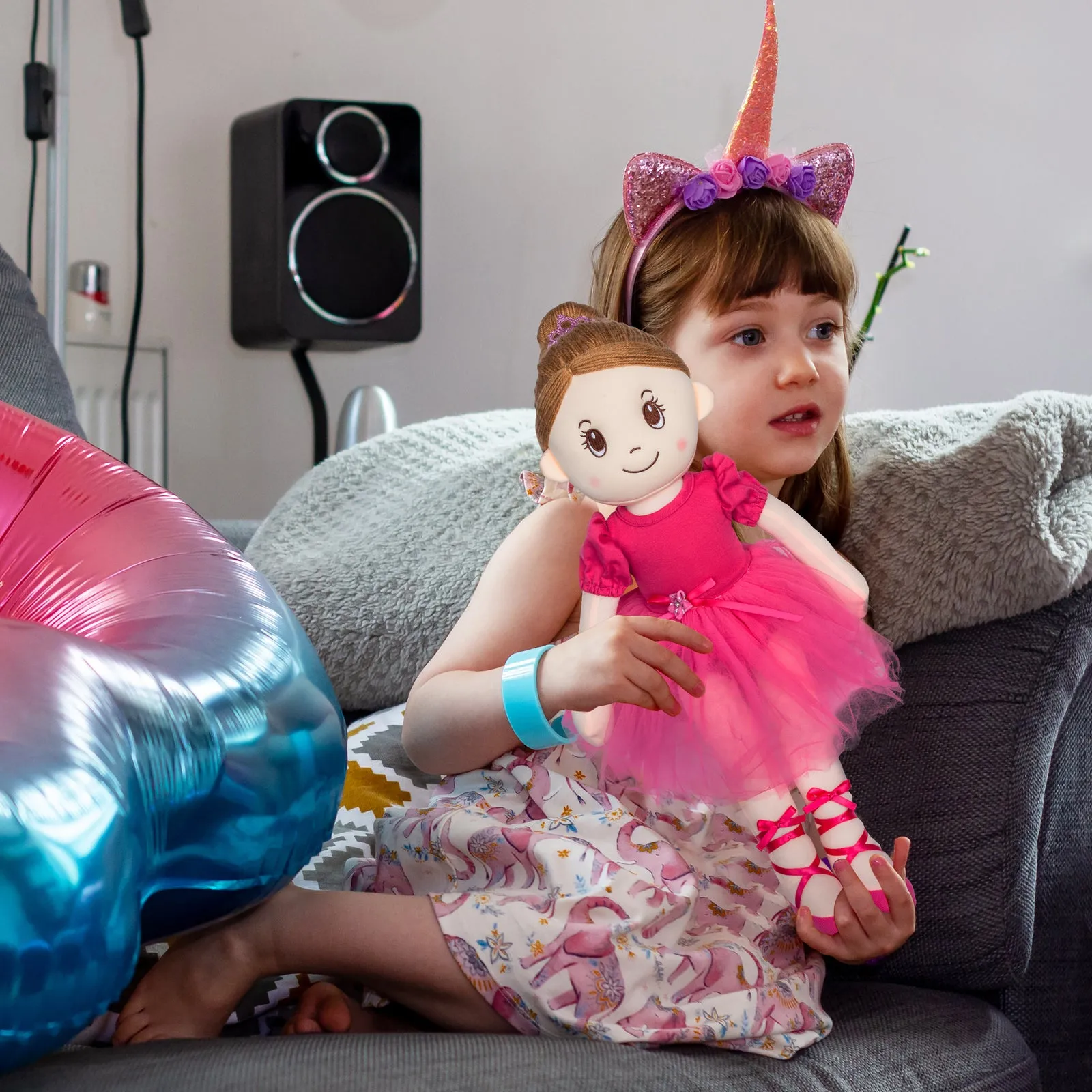 Ballerina Plush Doll - Raspberry