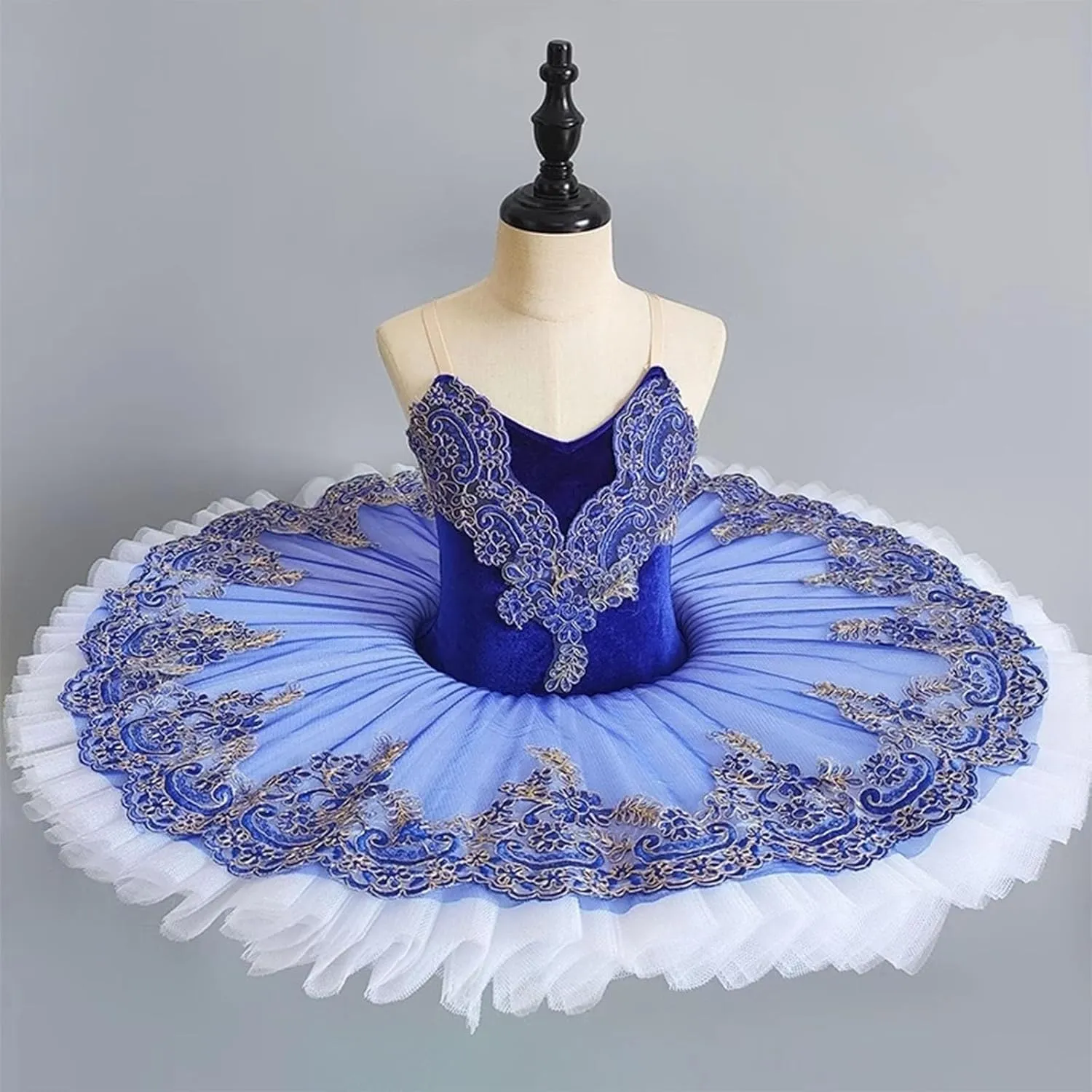 Ballet Leotards for Girls,Ballerina Swan Lake Costume Dance Leotard with Platter Tutu Hard Organdy Camisole Skirt