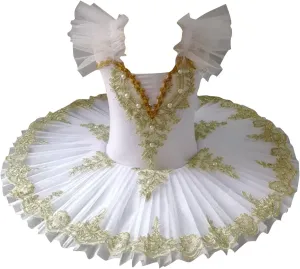 Ballet Leotards for Girls,Ballerina Swan Lake Costume Dance Pancake Platter Tutu Ruffle Sleeve Floral Print Ballet Dress