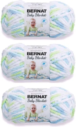 Bernat Baby Blanket Yarn (3-Pack) Funny Prints 161103-032333