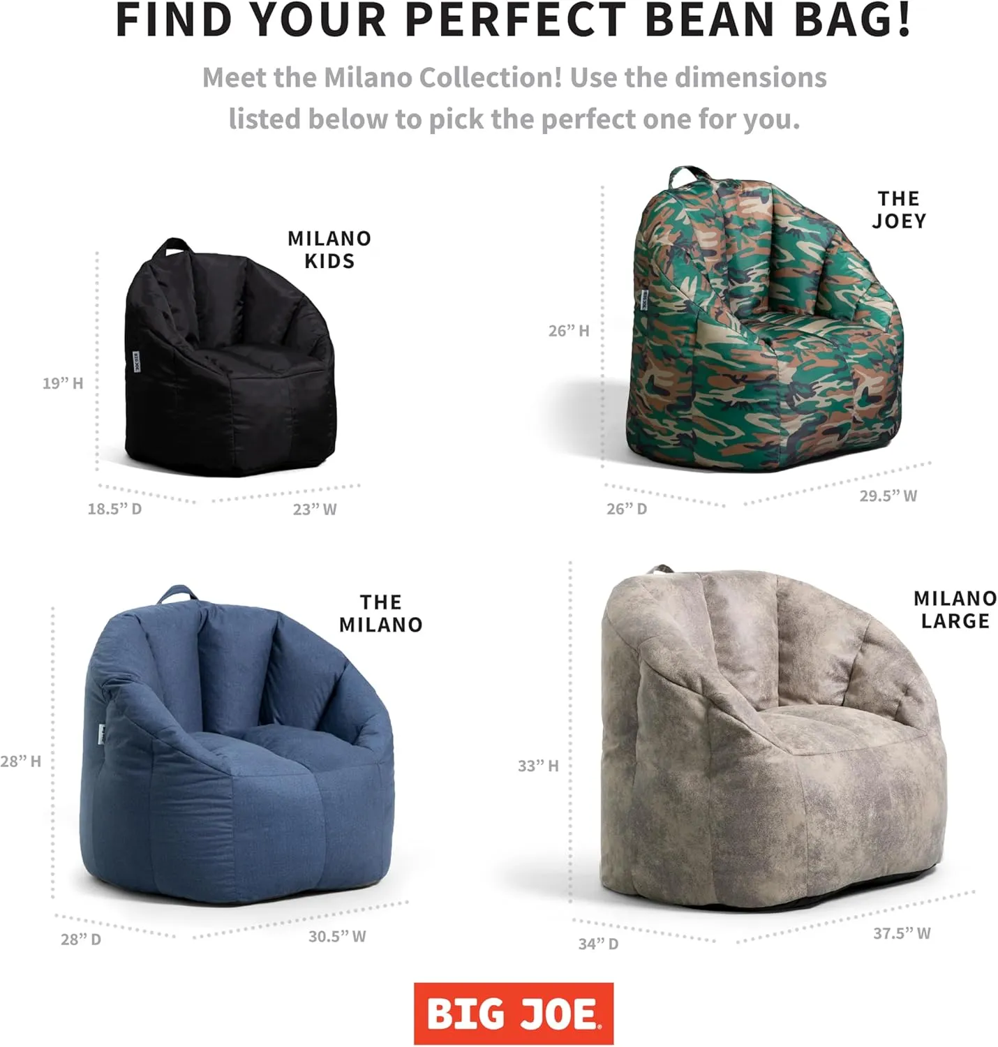 Big Joe Milano Outdoor Beanbag Chair White Marine