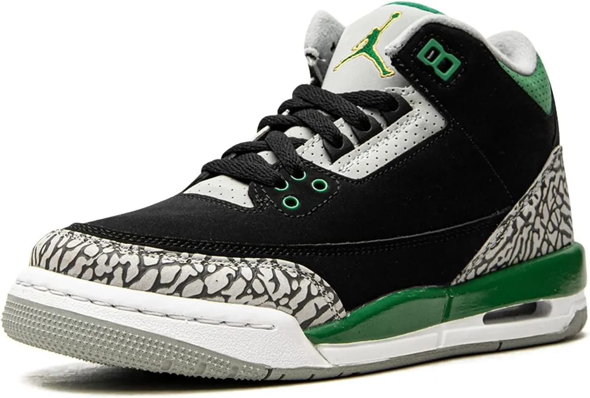 Big Kids Jordan 3 Retro Georgetown Midnight Navy/Cement Grey-Wht (398614 401)