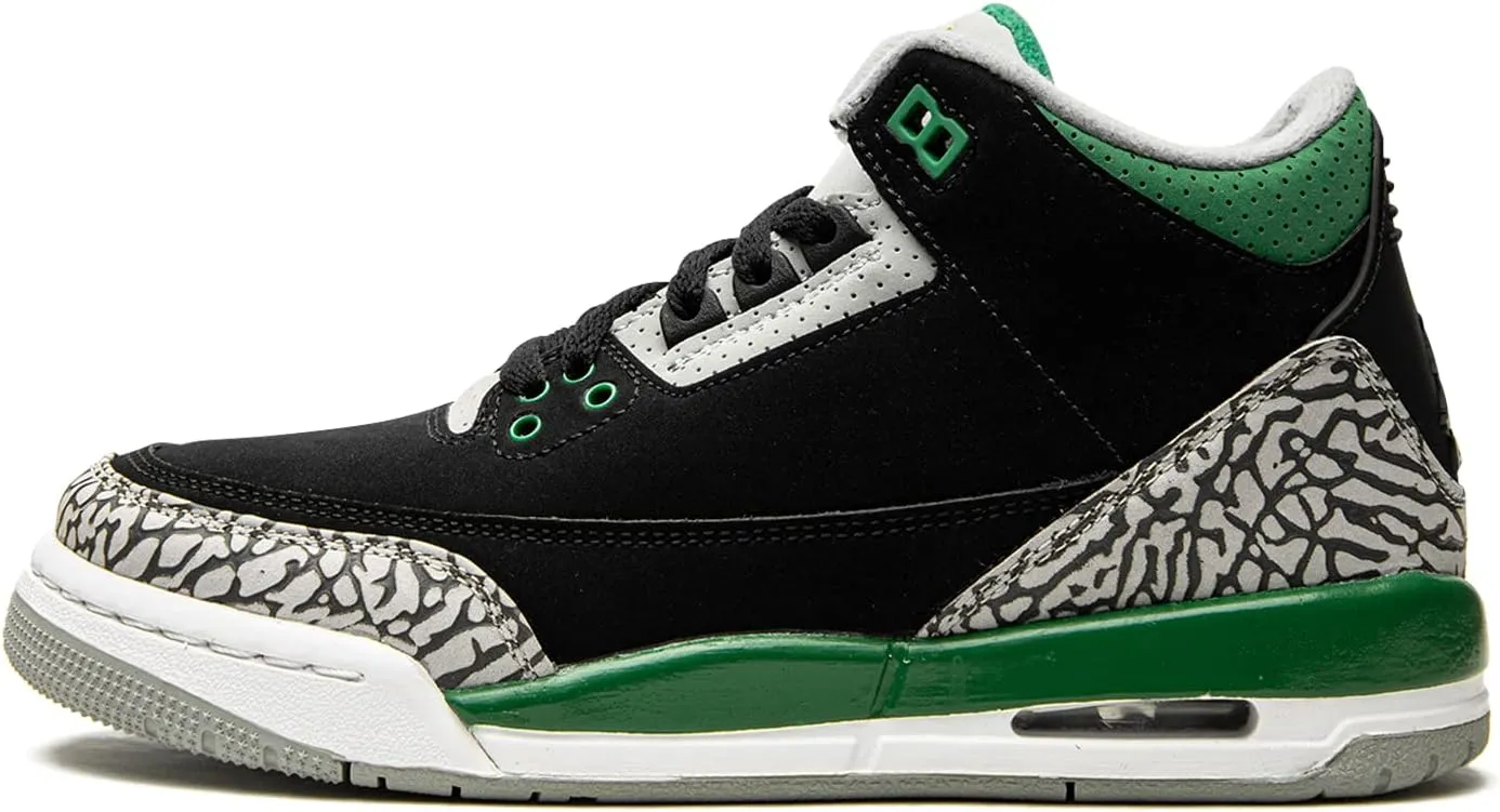 Big Kids Jordan 3 Retro Georgetown Midnight Navy/Cement Grey-Wht (398614 401)