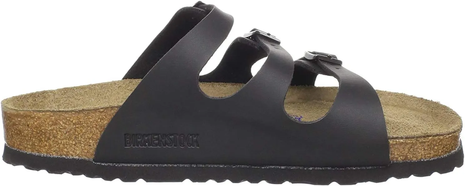 Birkenstock Florida Soft Footbed - Birko-Flor™ Black Birko-Flor™ 2 40 (US Women's 9-9.5) Regular
