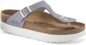 BIRKENSTOCK Gizeh Platform Nubuck Leather Sandals