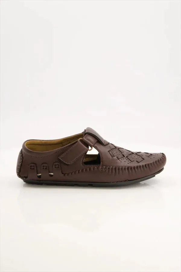 Black Camel Driving Sandal - 001