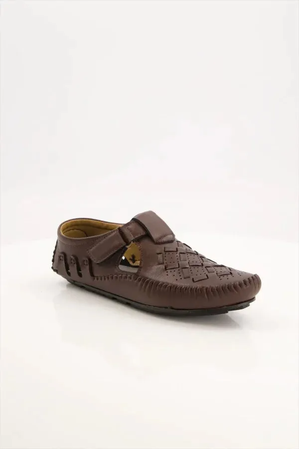 Black Camel Driving Sandal - 001