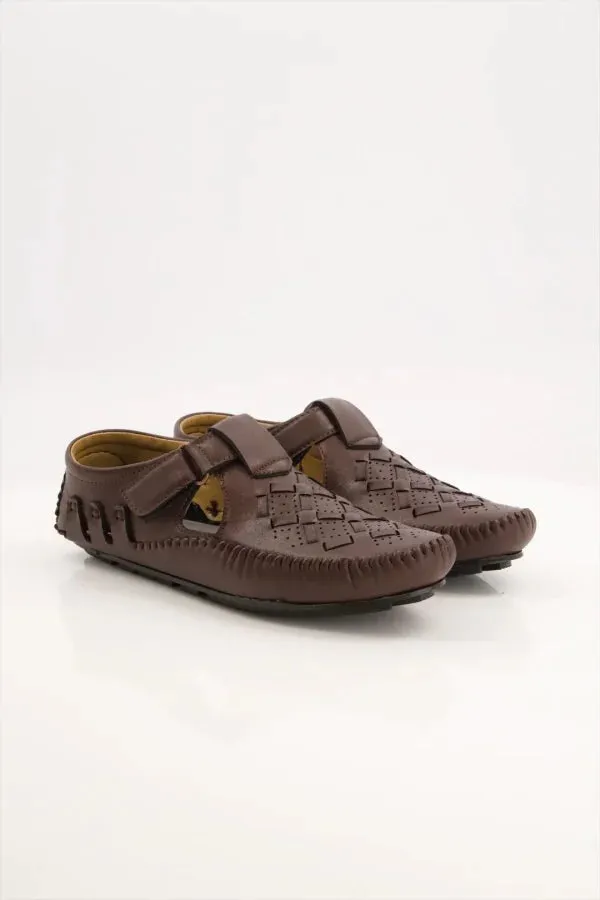 Black Camel Driving Sandal - 001